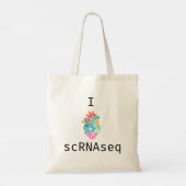 ゲノム独身の細胞ハート&IハートscRNAseq ラージトートバッグ (裏面)