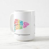 ゲノム独身の細胞肝 コーヒーマグカップ (正面左)