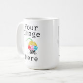 ゲノム細胞マウスのパーソナ独身のライズ コーヒーマグカップ (正面左)