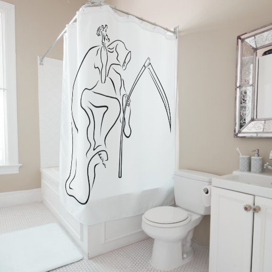 ゲバター/ゴッドファーザー/グリムヒップホップ シャワーカーテン (インサイチュ)