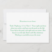 ゲフィルテ・フィッシュのユダヤ教シャバットディナー、ペサフのセダー 招待状 (裏面)