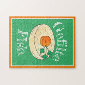 ゲフィルトフィッシュユダヤ人の休日シャブバットパスソーバーフード ジグソーパズル (横)