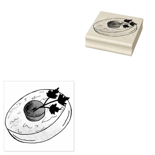 ゲフィルトフィッシュユダヤ人の休日シャブバットパスソーバーフード ラバースタンプ (押印)