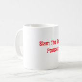 ゲベルポッドキャストTシャツをスラムザガベルポッドキャスト コーヒーマグカップ (正面左)