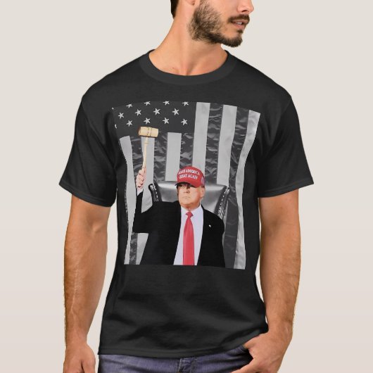 ゲベル付きスピーカートランプ Tシャツ (正面)