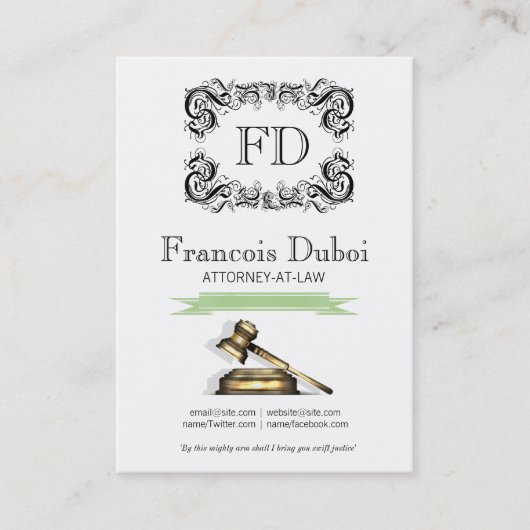 ゲベル弁護士弁護士法律事務所名刺 名刺 (正面)