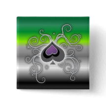 ゲボットのアロ国旗のエーススペードのロゴ – プライドボタン