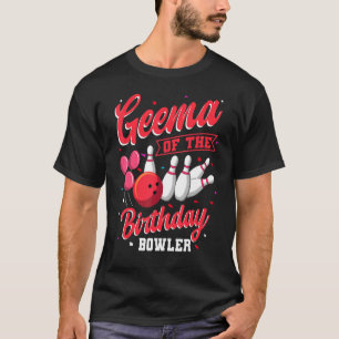 ゲマオブザ誕生日ボウリングをする人、 クリケットの投手ボーリングファミリーセレブ Tシャツ