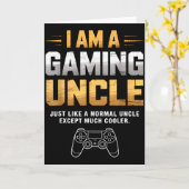 ゲミングおじさん 普通のおじさんよりかっこいい メンズ少年用 カード (黄色い花)