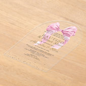 ゲメラスヒジャスラゾローザプライマーアニートバウティゾ アクリル招待状 (レイダウン)