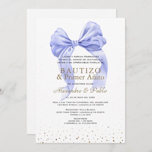 ゲメロスブルーボーヒヨスプライマーアニートバウティゾ 招待状 (正面/裏面)