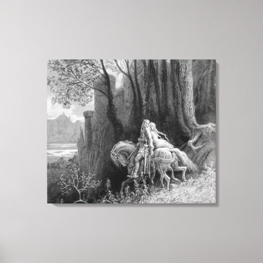 ゲラインとエニドライド遠くに キャンバスプリント (正面)