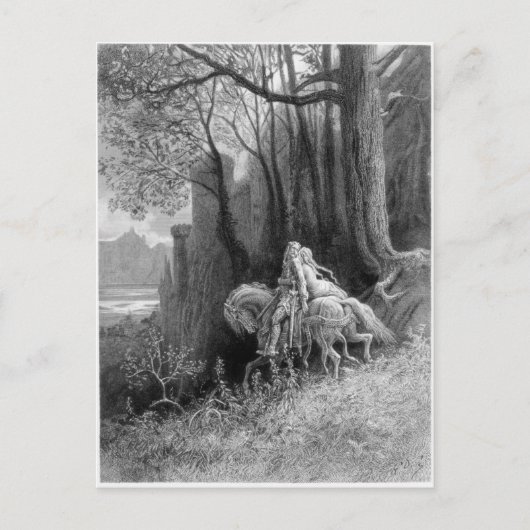 ゲラインとエニドライド遠くに ポストカード (正面)