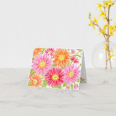 ゲラカラフルバ空白のー折り畳みカード カード (黄色い花)
