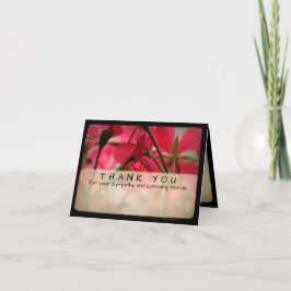 ゲラニアム ヴィンテージ フォト 哀悼 お礼カード C 6 サンキューカード