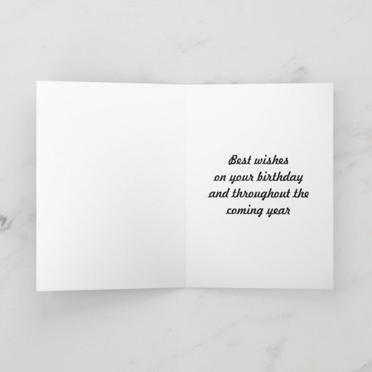 ゲラニウムとパンジーのステップ – 誕生日 カード (内部)