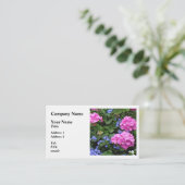 ゲラニウムとペリウィンクル 名刺 (スタンド正面)