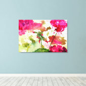 ゲラニウムのキャンバス印刷 キャンバスプリント (インサイチュ (ウッドフロア))