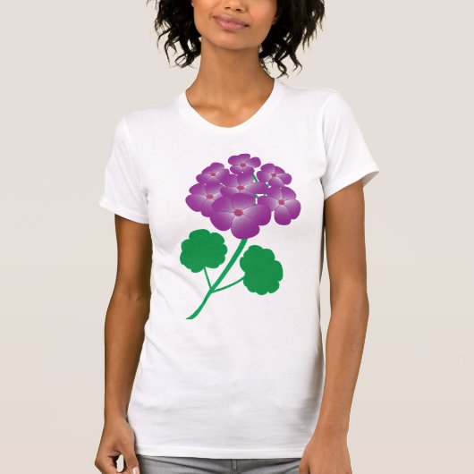 ゲラニウムの花 Tシャツ (正面)