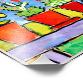 ゲラニウムズウィーブルーマウンテン、カラフル絵画ズ フォトプリント            (角)