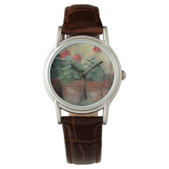 ゲラニウムポット 腕時計 (正面)
