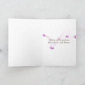 ゲラニウム付きの母親のデイ自転車 カード (内部)