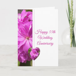 ゲラパーソナライズされたニウム55結婚周年 カード