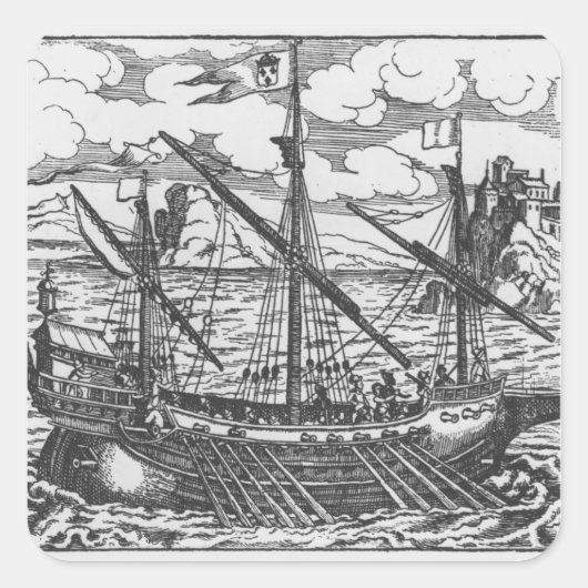 ゲラフランスのー スクエアシール (正面)