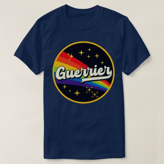 ゲリアレインボーイン宇宙ヴィンテージスタイル Tシャツ (デザイン正面)