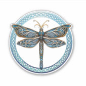 ゲリックドラゴンフライセルティックスコットランド長袖T-Shi シール (正面)