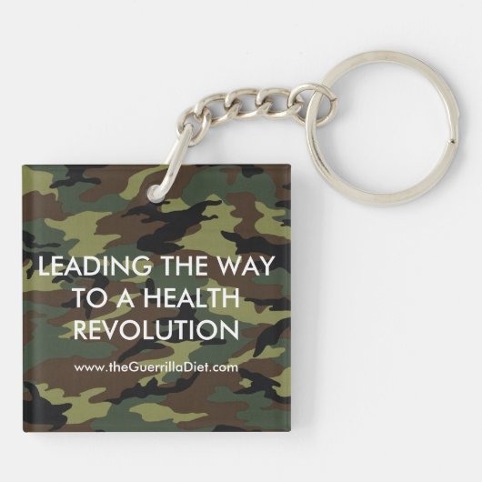 ゲリラのダイエット(両面の) Keychain キーホルダー (裏面)