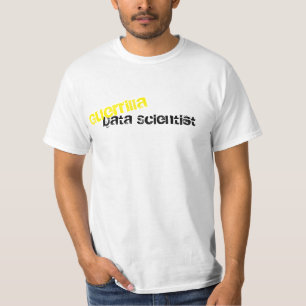 ゲリラデータ科学者のギークのTシャツ Tシャツ