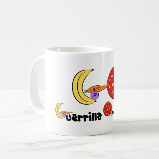ゲリラ・オムニボラ コーヒーマグカップ (正面左)