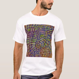 ゲリープリント ステンシル 抽象アート Tシャツ