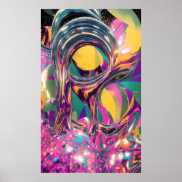 ゲルセミウムのオーバーチュール – Ken Gage Surreal Art ポスター