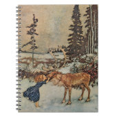 ゲルダとトナカイby Dulacヴィンテージ ノートブック (正面)