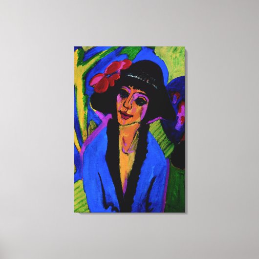 「ゲルダポートレート」最高傑作c1914 キャンバスプリント (正面)