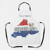 ゲルダーランドオランダヴィンテージマップオランダ土産 エプロン (正面)