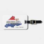 ゲルダーランドオランダヴィンテージマップオランダ土産 ラゲッジタグ (正面横)