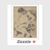 ゲルチーノ – 着席した若者の勉強|過去記事 シール (シート)