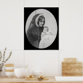 ゲルトルドうらなり&ベビーダゲレオタイプ1855 ポスター (キッチン)