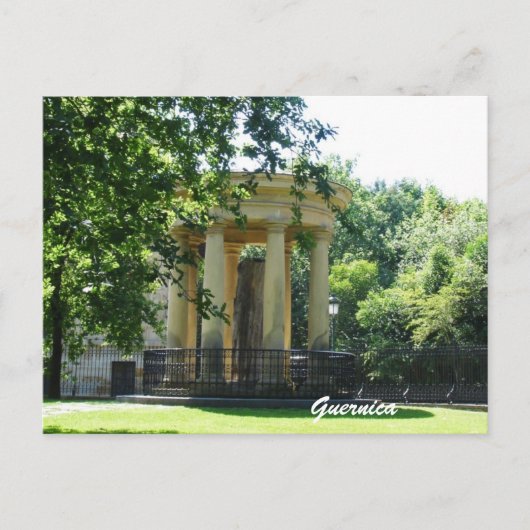 ゲルニカ古いオークの木はがき ポストカード (正面)