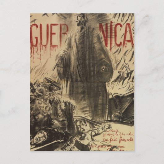 ゲルニカ(1938)_プロパガンダポスター ポストカード (正面)