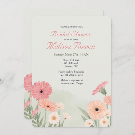 ゲルバ ダイシ― 招待状 (正面/裏面)