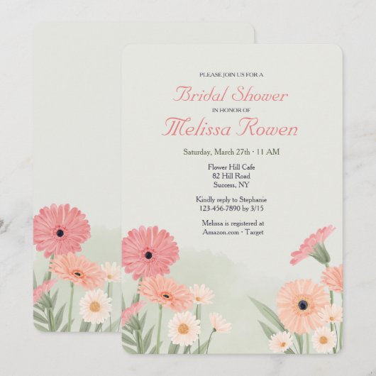 ゲルバ ダイジー 招待状 (正面/裏面)