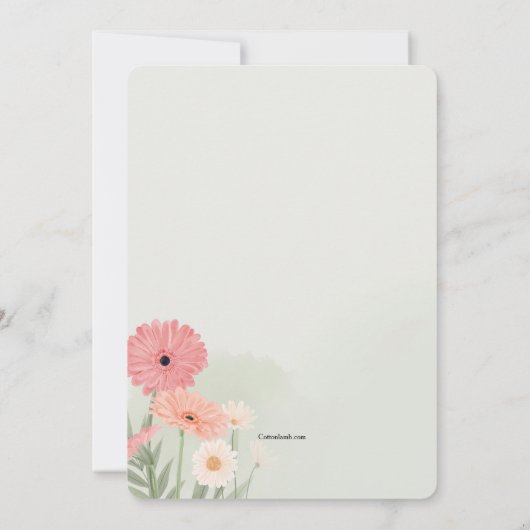 ゲルバ ダイジー 招待状 (裏面)