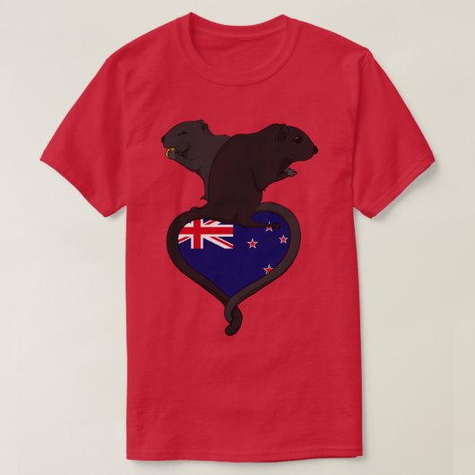 ゲルビルニュージーランドダーク Tシャツ (デザイン正面)