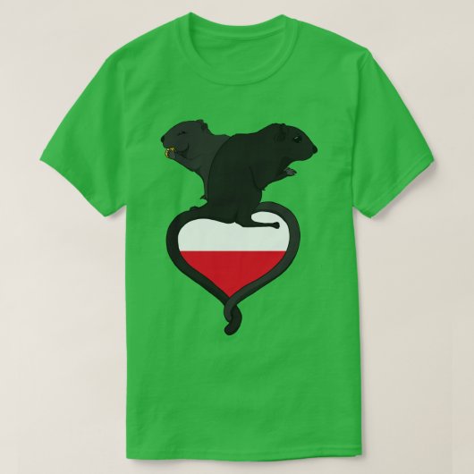 ゲルビルポーランドダーク Tシャツ (デザイン正面)