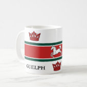 ゲルフ国旗（オンタリオ州，カナダ） コーヒーマグカップ (正面左)