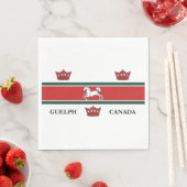 ゲルフ国旗（オンタリオ州，カナダ） スタンダードランチョンナプキン (インサイチュ)